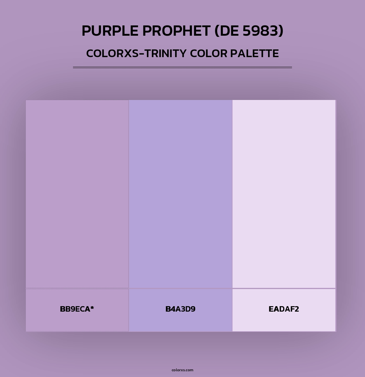 Purple Prophet (DE 5983) - Colorxs Trinity Palette
