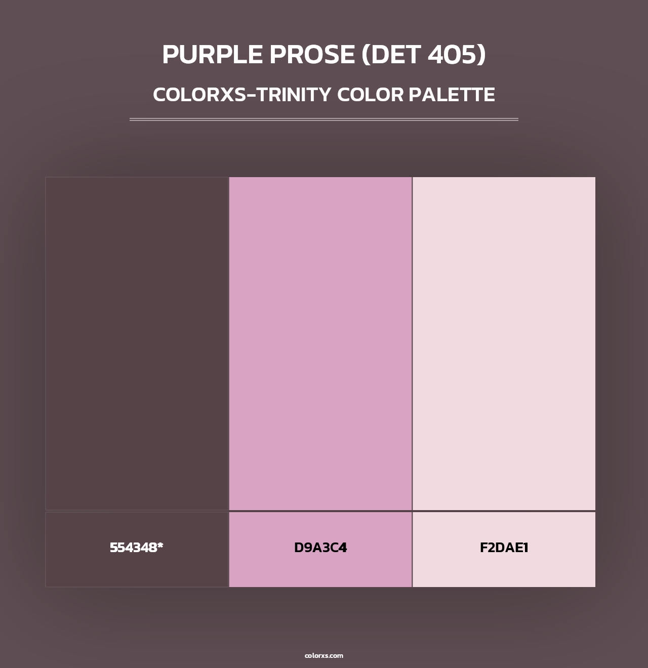 Purple Prose (DET 405) - Colorxs Trinity Palette