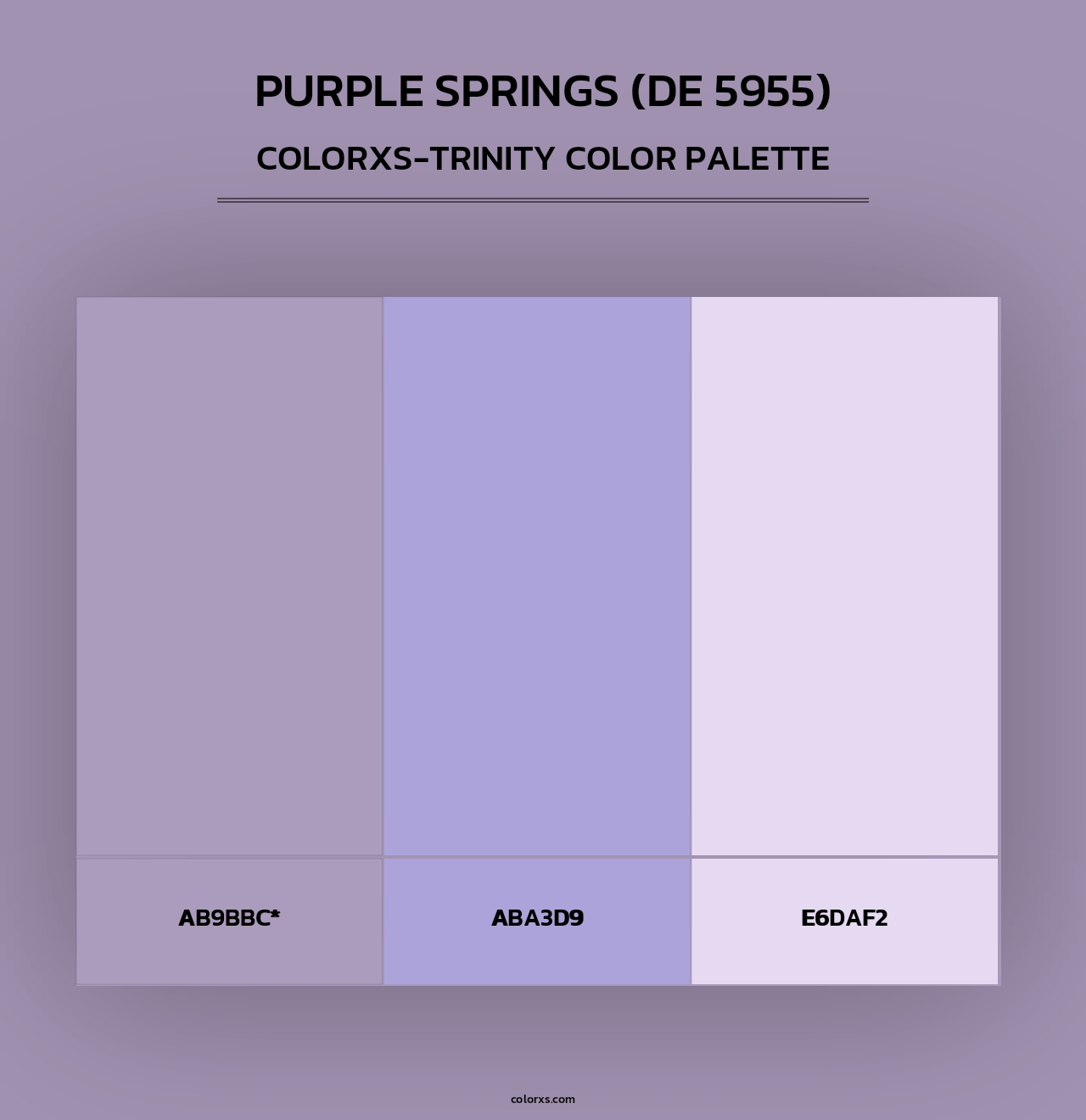Purple Springs (DE 5955) - Colorxs Trinity Palette