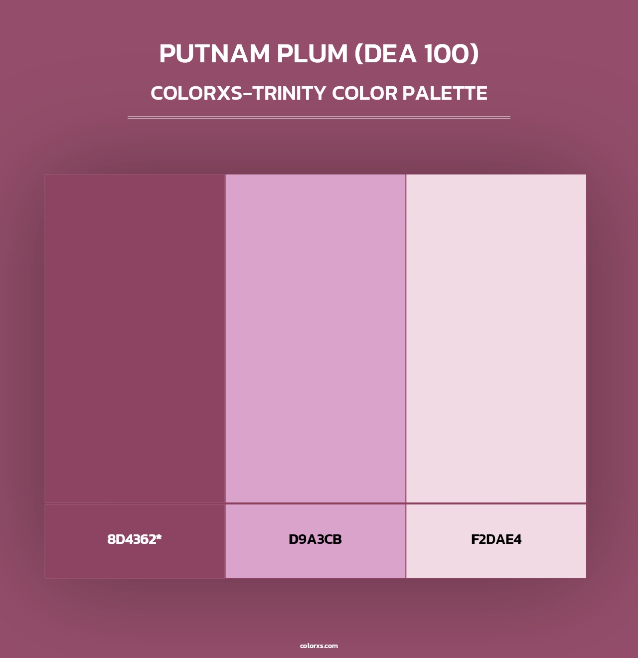 Putnam Plum (DEA 100) - Colorxs Trinity Palette