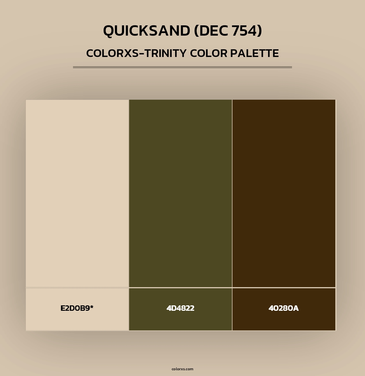 Quicksand (DEC 754) - Colorxs Trinity Palette
