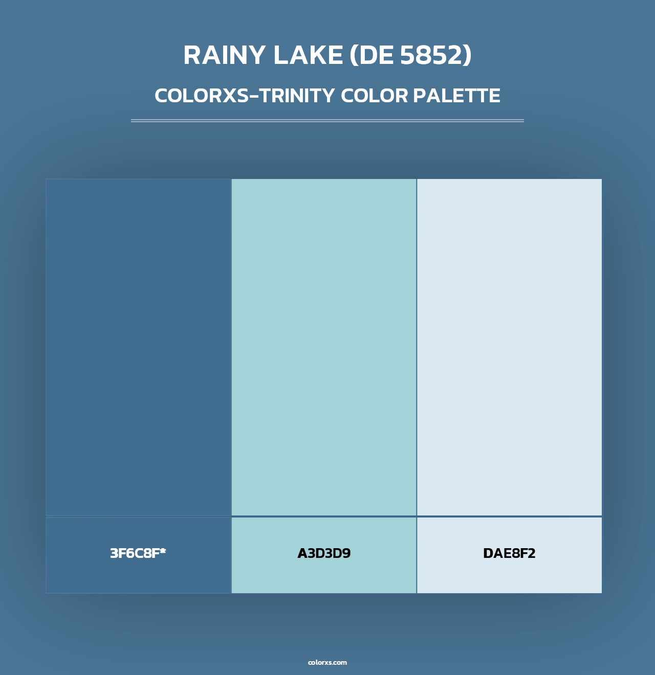 Rainy Lake (DE 5852) - Colorxs Trinity Palette