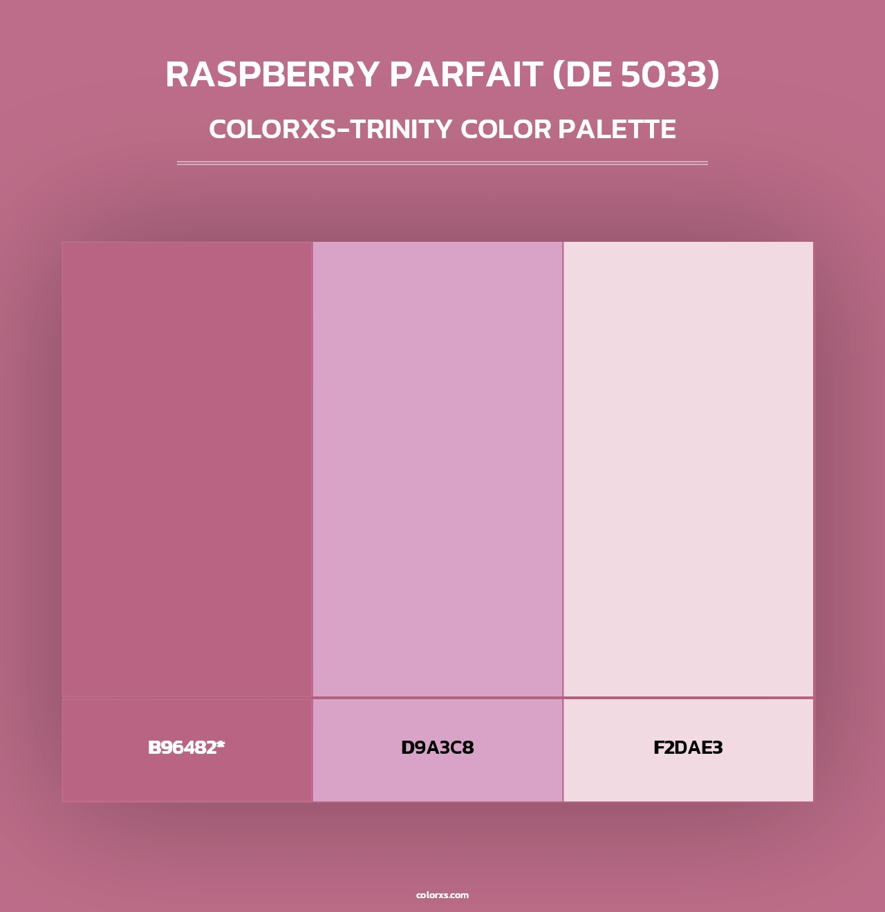 Raspberry Parfait (DE 5033) - Colorxs Trinity Palette
