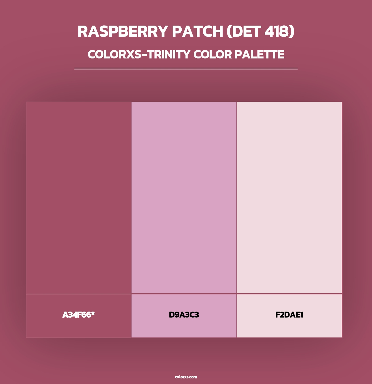 Raspberry Patch (DET 418) - Colorxs Trinity Palette
