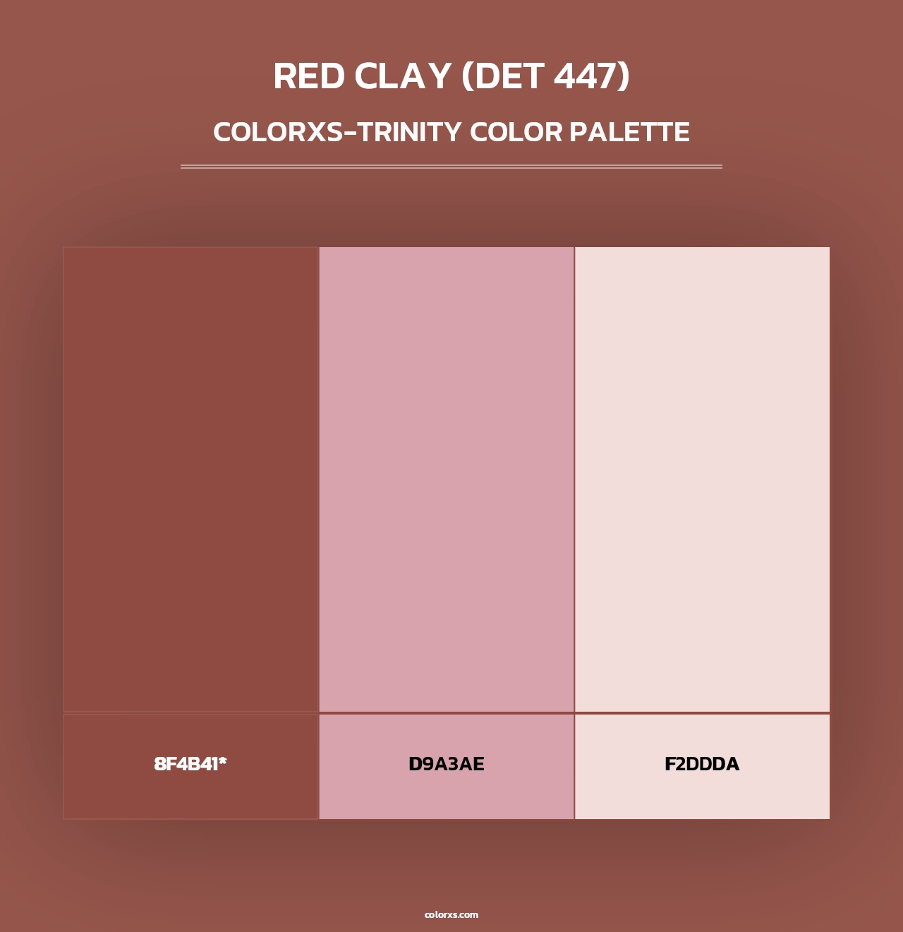 Red Clay (DET 447) - Colorxs Trinity Palette