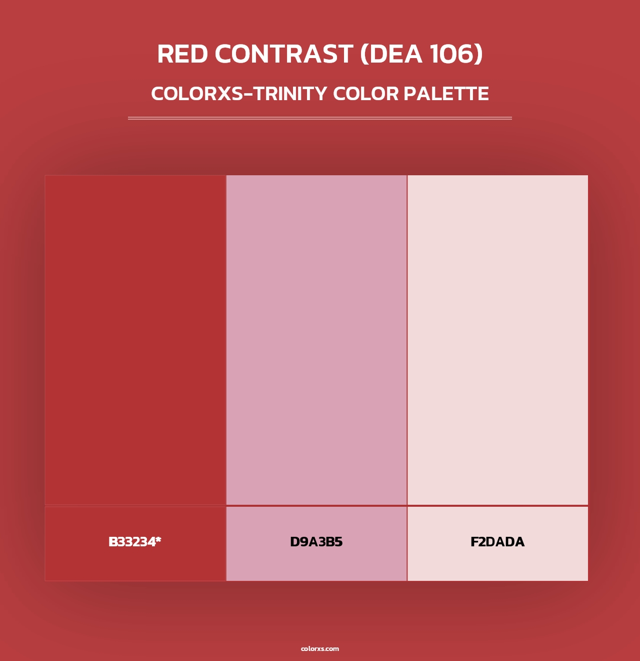 Red Contrast (DEA 106) - Colorxs Trinity Palette