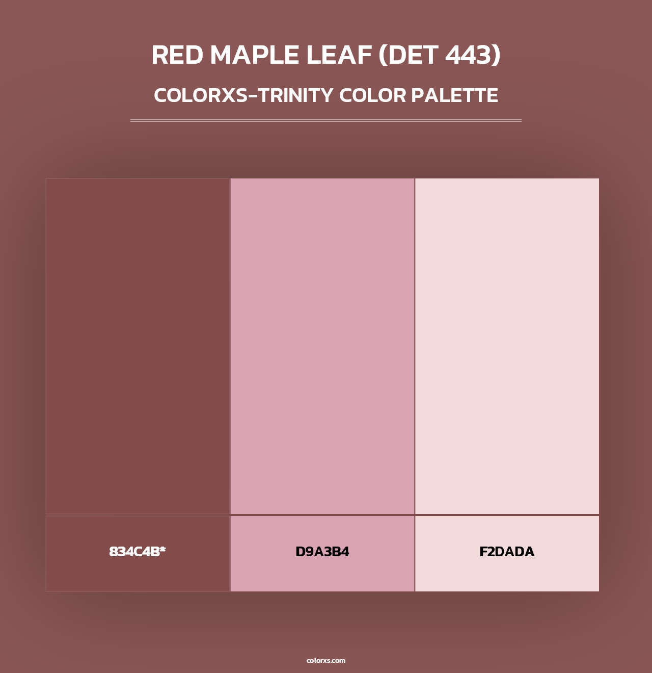 Red Maple Leaf (DET 443) - Colorxs Trinity Palette