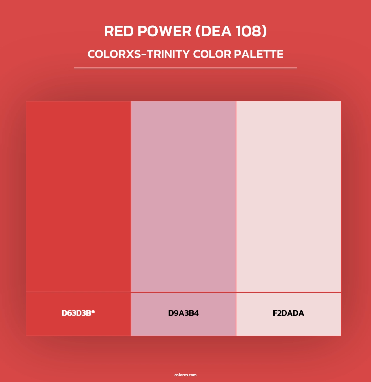 Red Power (DEA 108) - Colorxs Trinity Palette