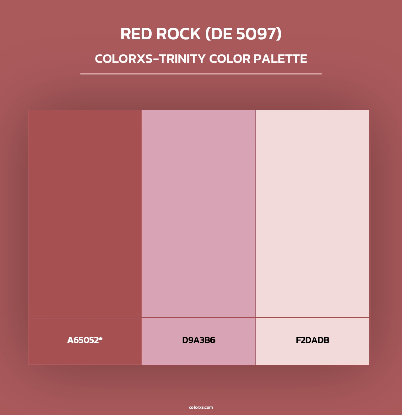 Red Rock (DE 5097) - Colorxs Trinity Palette