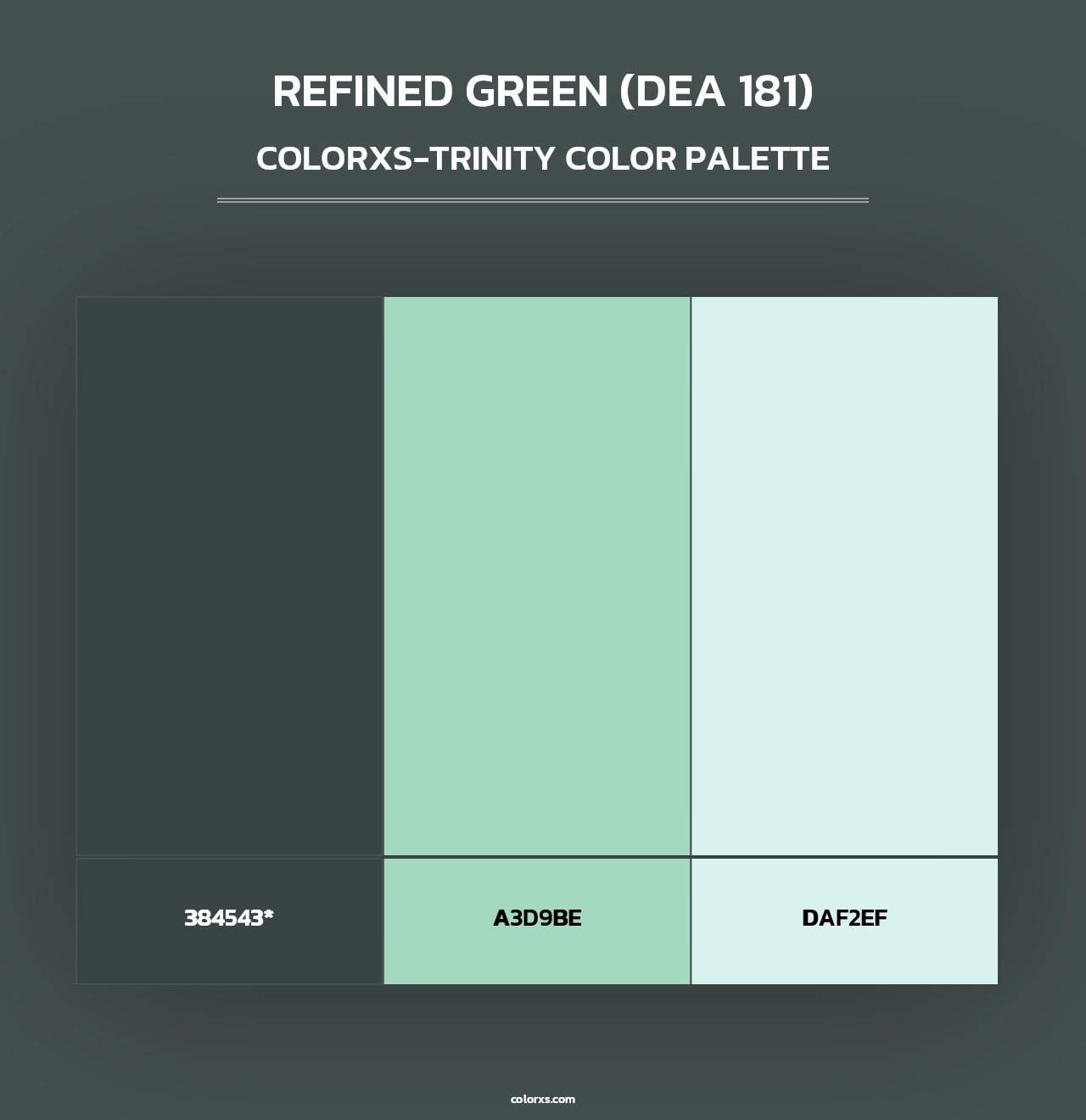 Refined Green (DEA 181) - Colorxs Trinity Palette