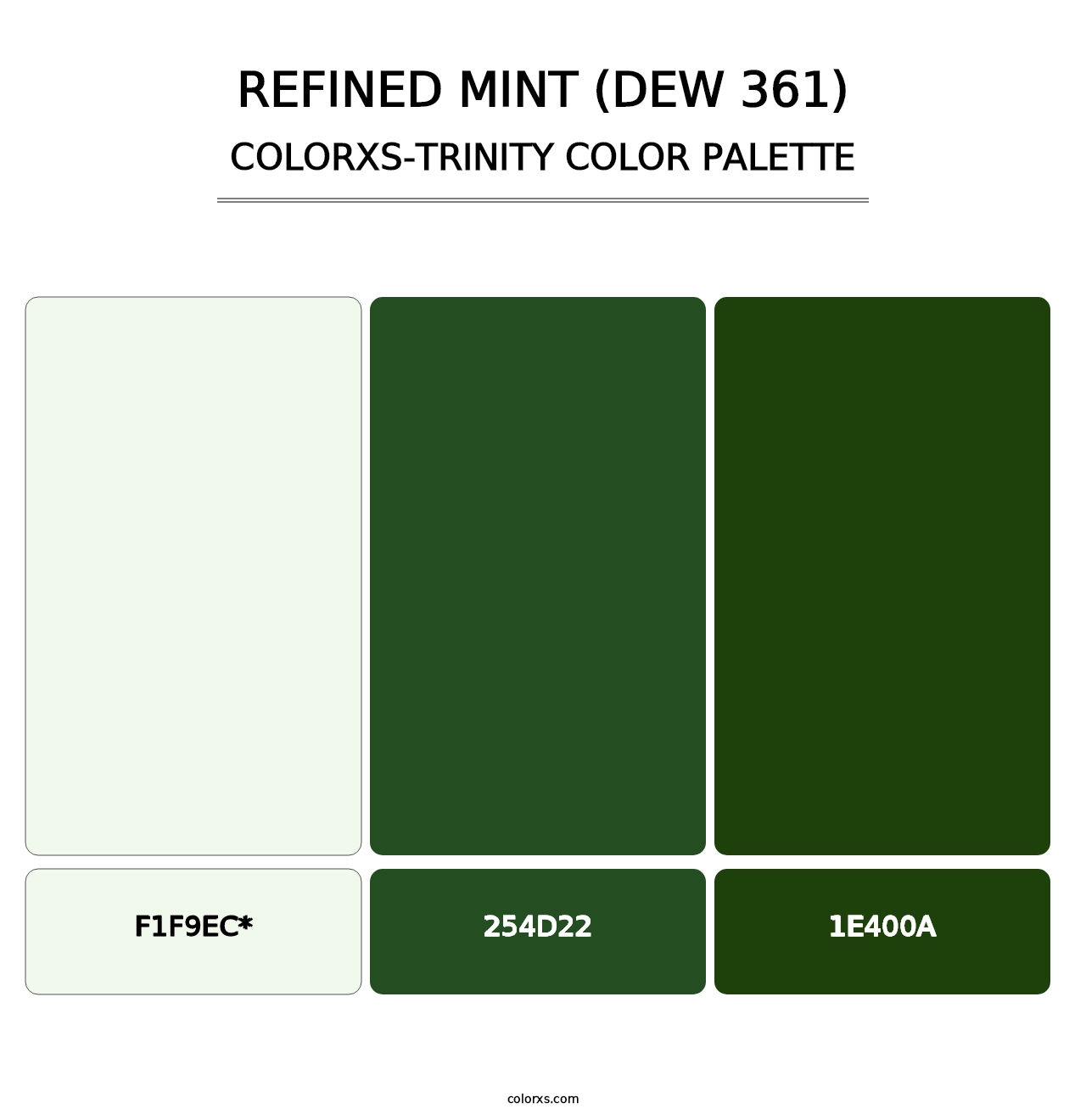Refined Mint (DEW 361) - Colorxs Trinity Palette