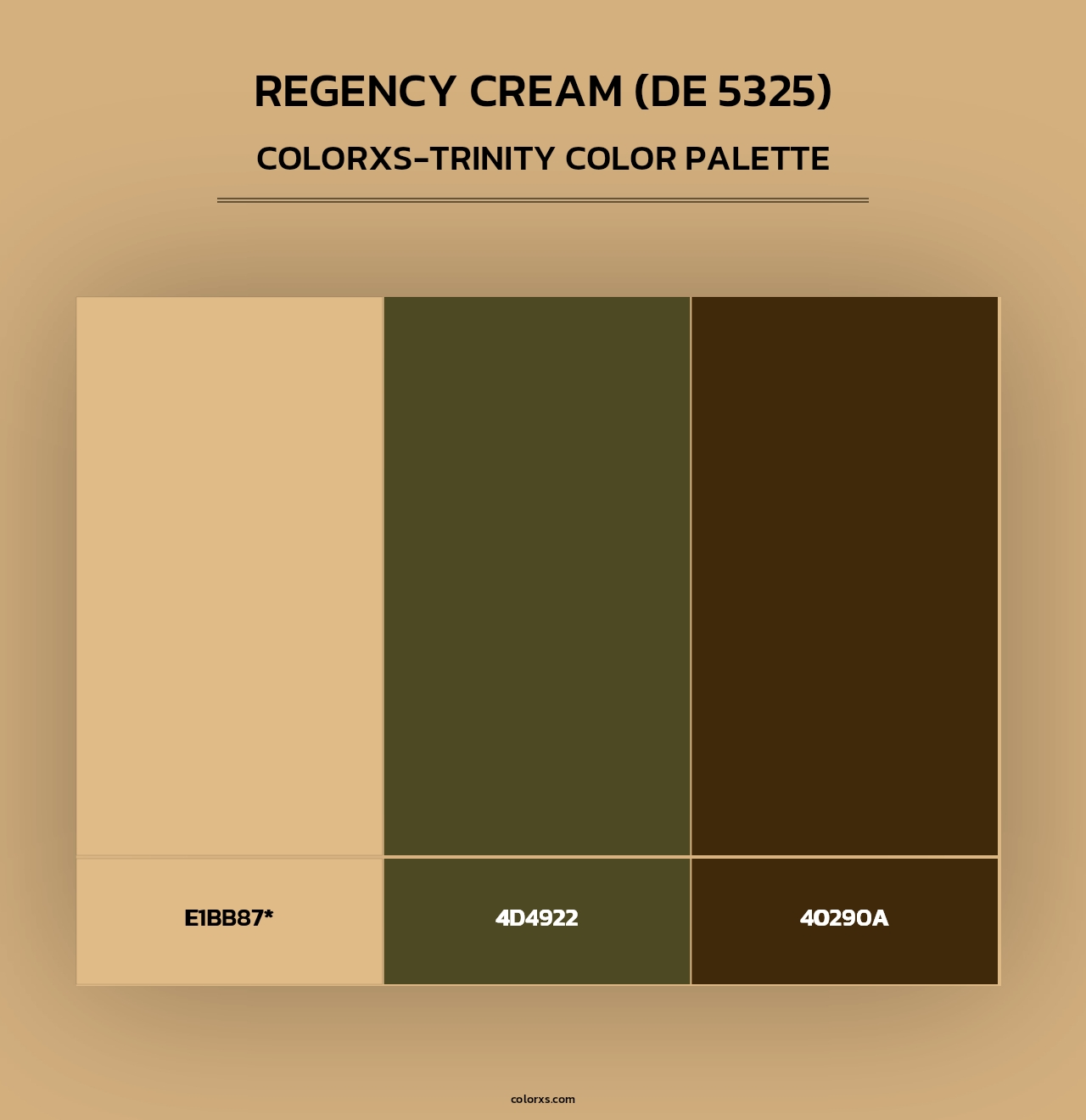 Regency Cream (DE 5325) - Colorxs Trinity Palette