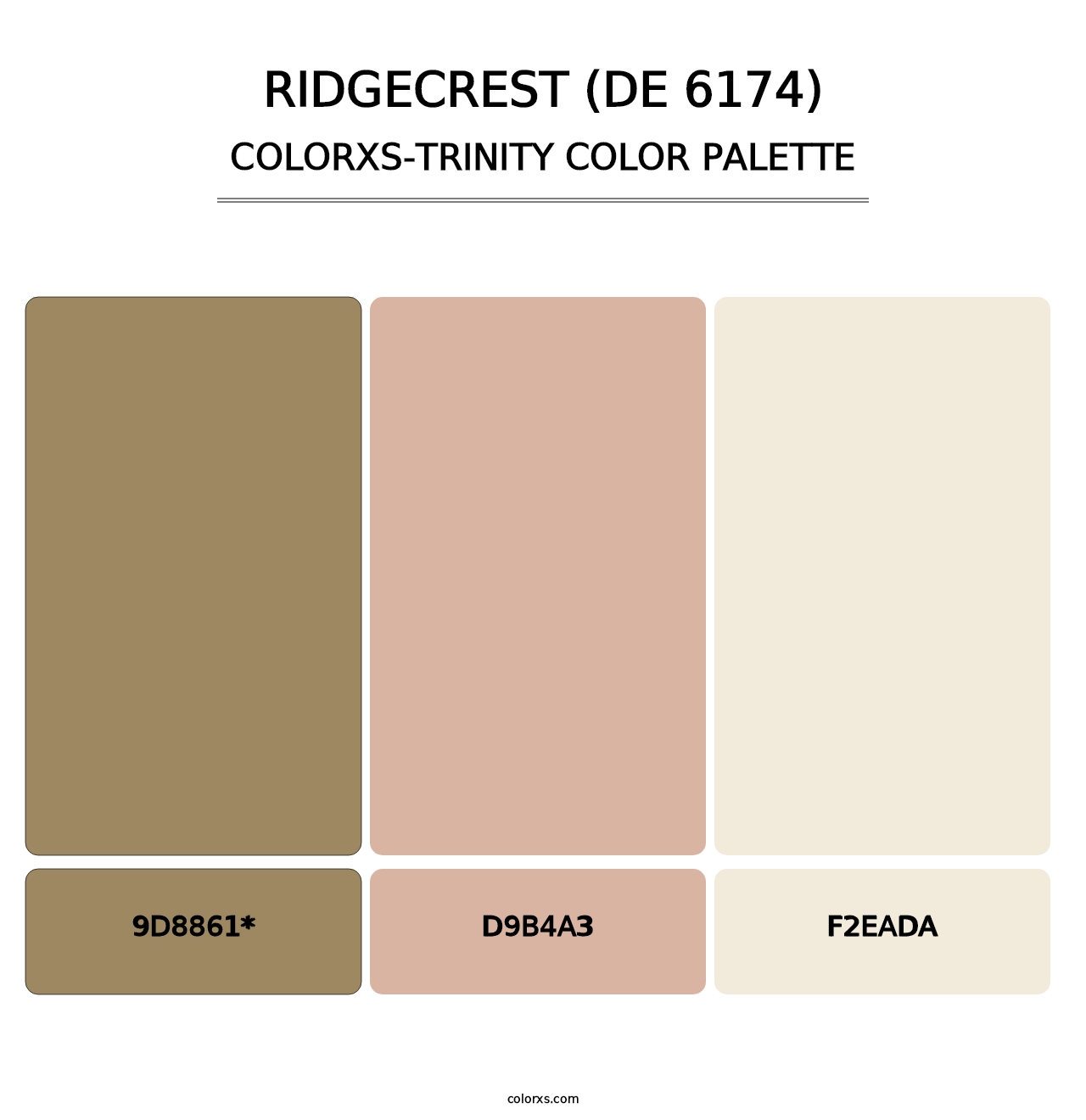 Ridgecrest (DE 6174) - Colorxs Trinity Palette