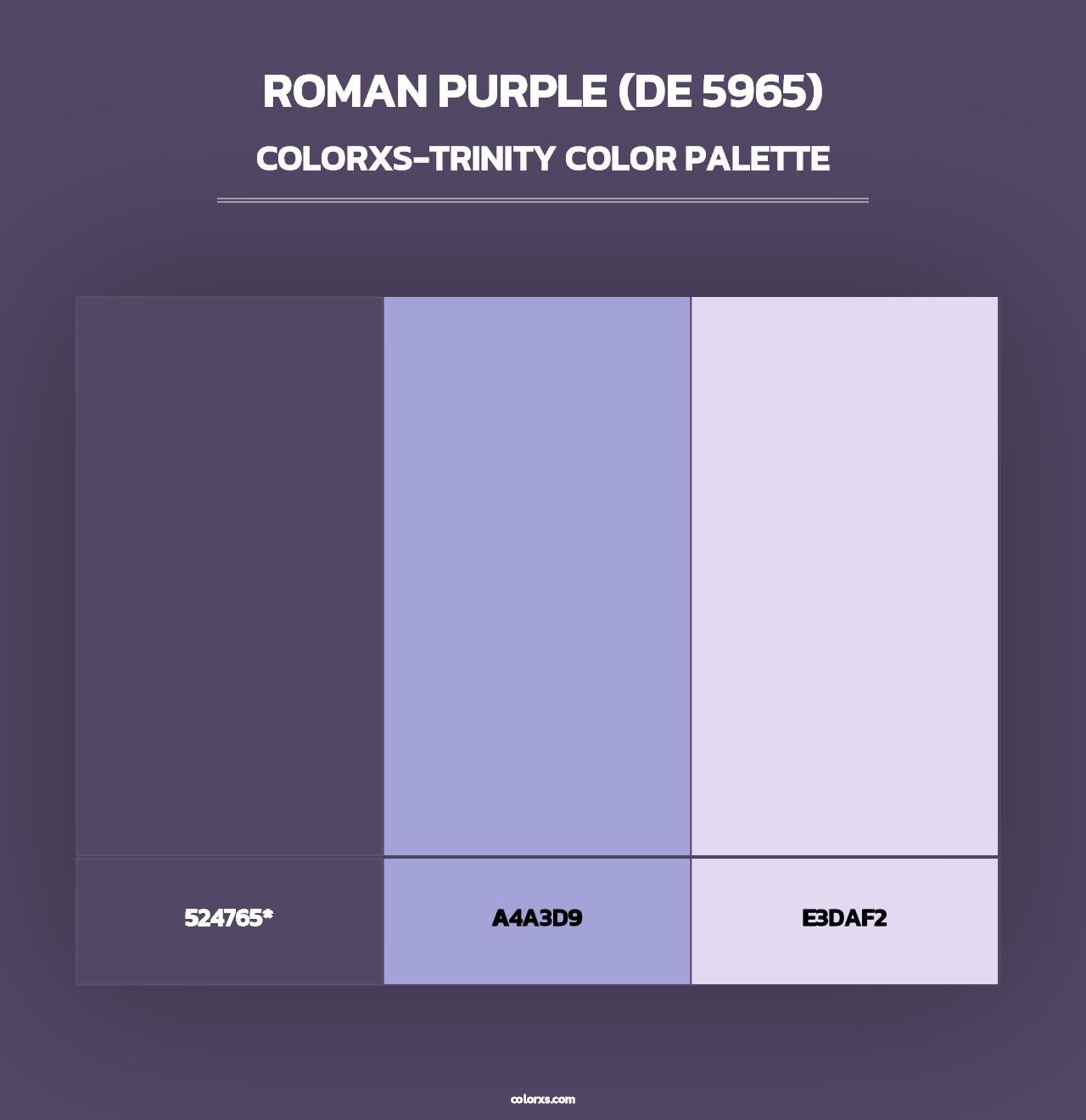 Roman Purple (DE 5965) - Colorxs Trinity Palette