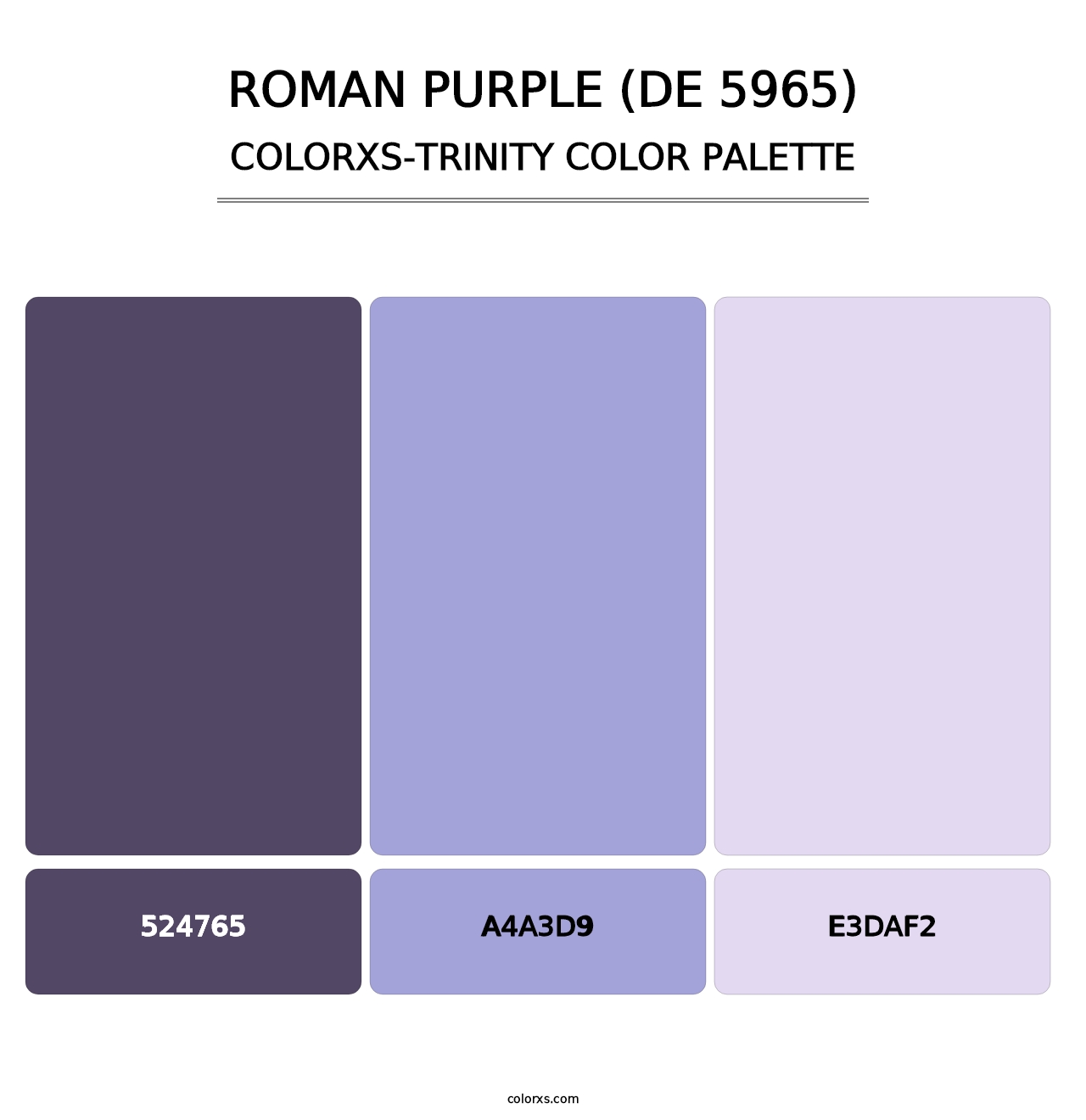 Roman Purple (DE 5965) - Colorxs Trinity Palette