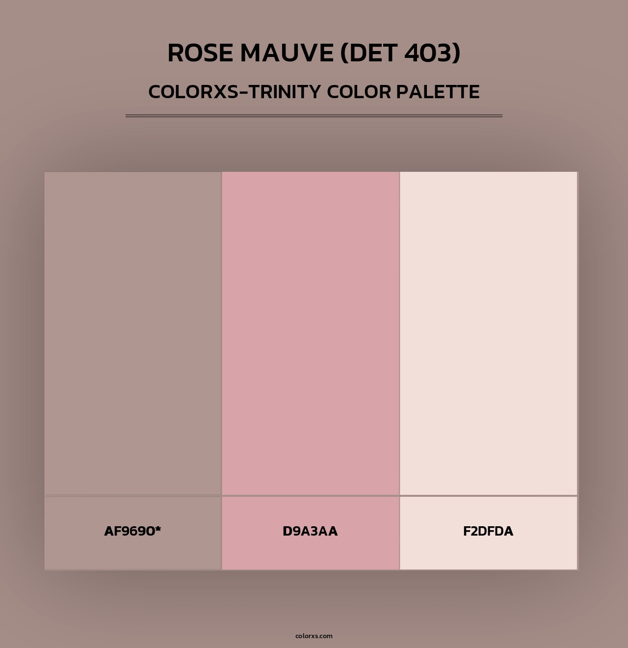 Rose Mauve (DET 403) - Colorxs Trinity Palette