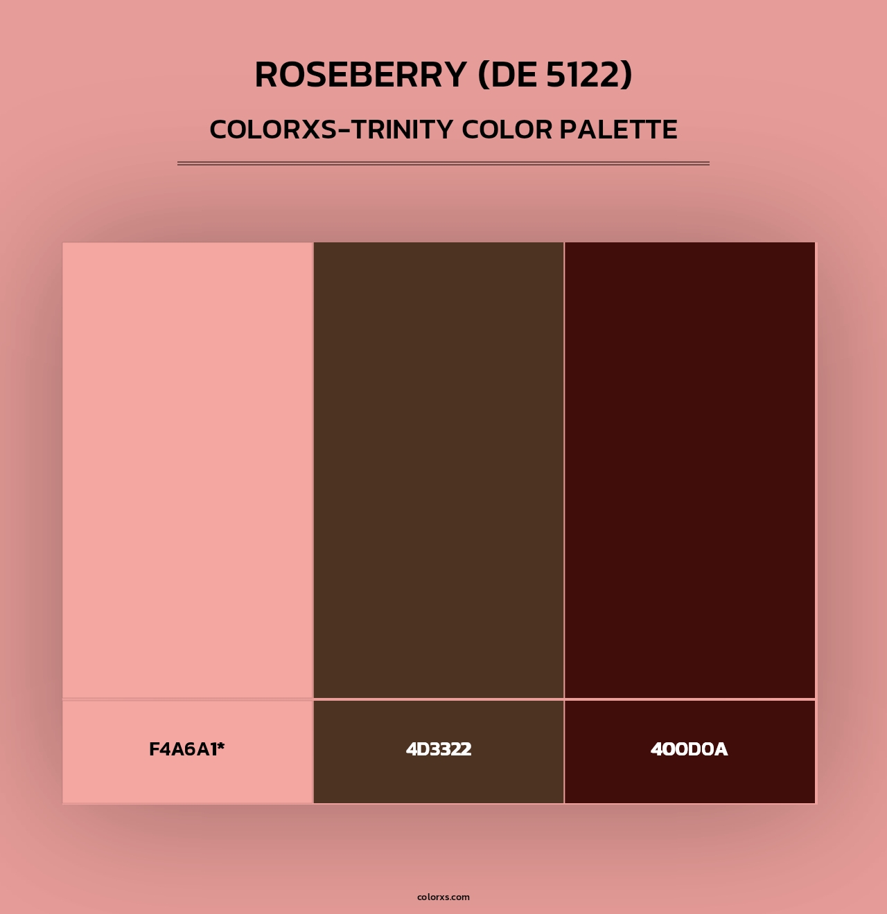 Roseberry (DE 5122) - Colorxs Trinity Palette