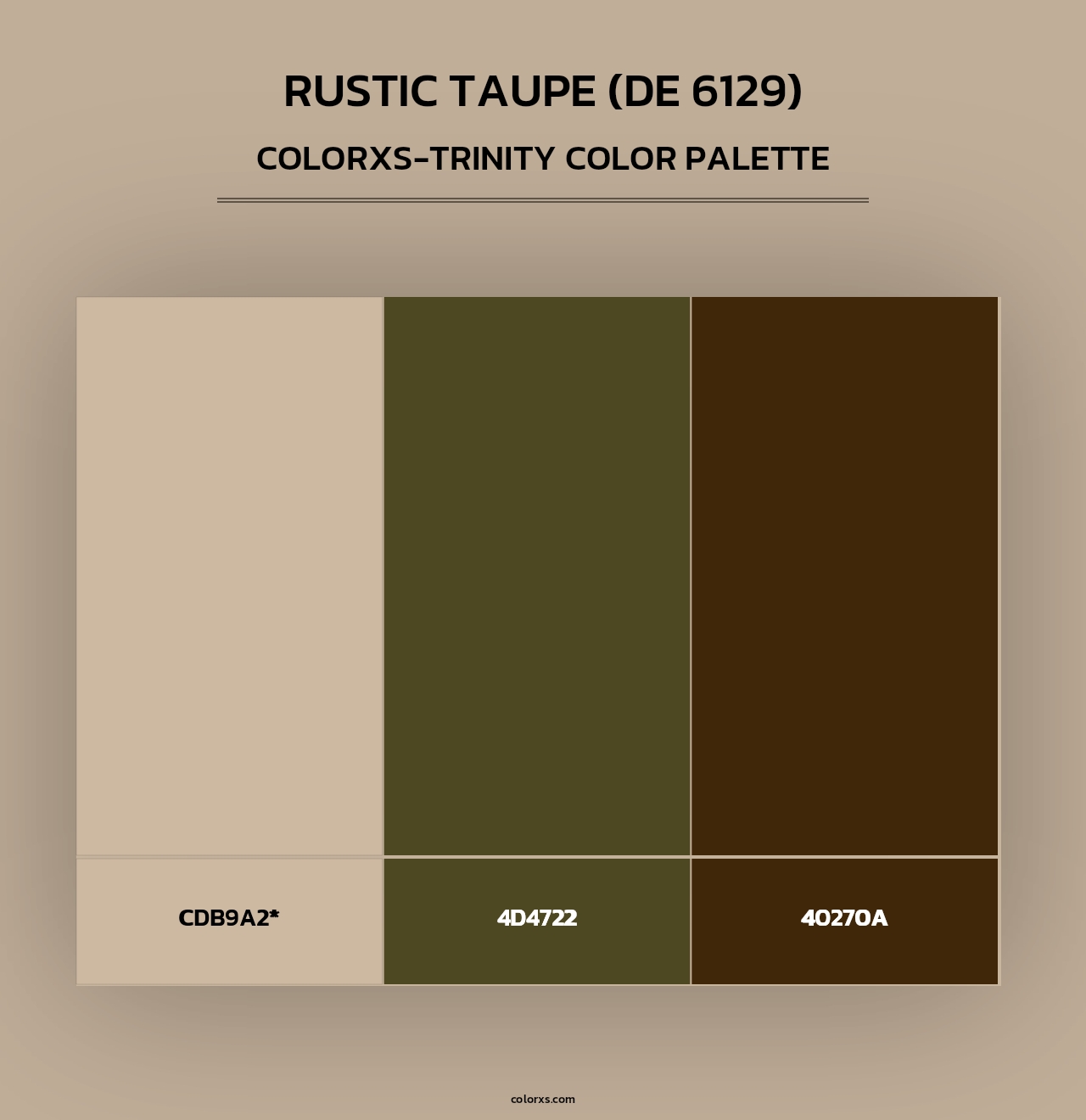 Rustic Taupe (DE 6129) - Colorxs Trinity Palette