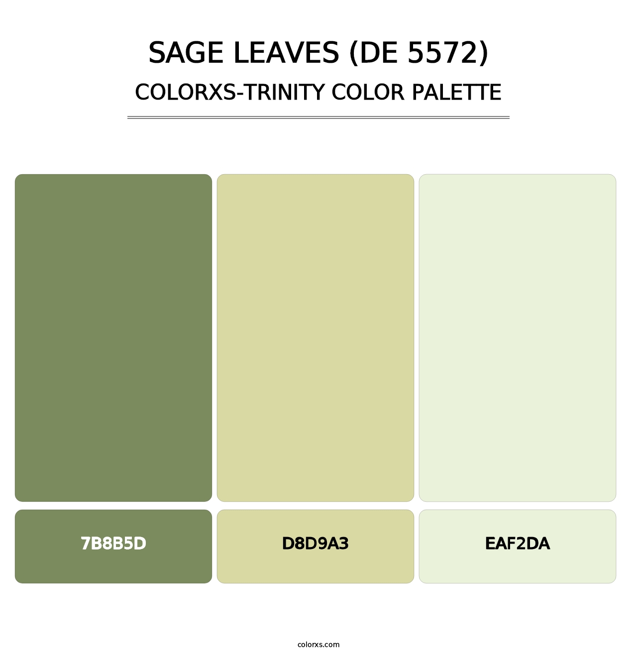 Sage Leaves (DE 5572) - Colorxs Trinity Palette