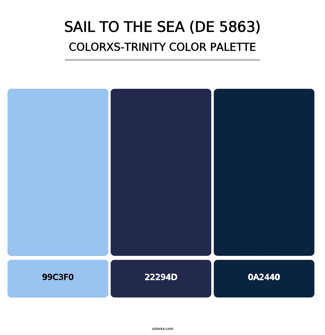 Sail to the Sea (DE 5863) - Colorxs Trinity Palette
