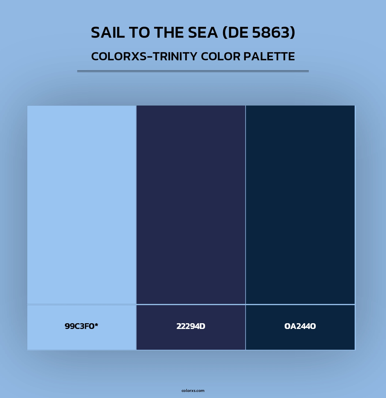 Sail to the Sea (DE 5863) - Colorxs Trinity Palette
