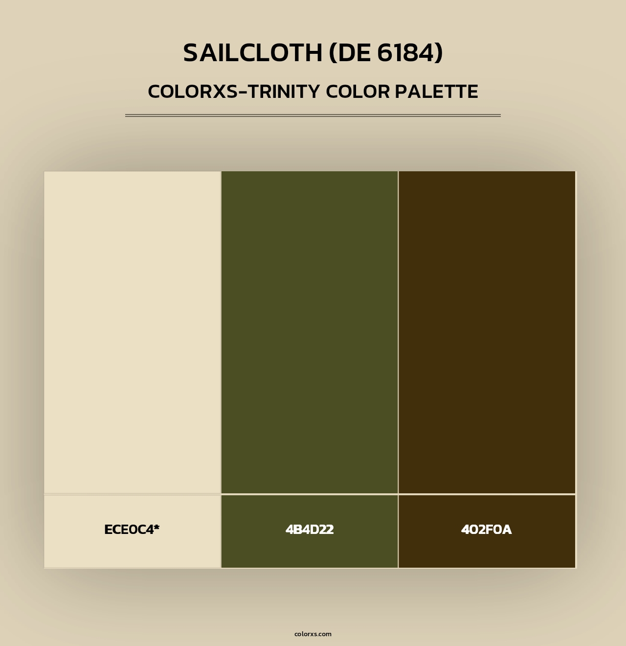 Sailcloth (DE 6184) - Colorxs Trinity Palette