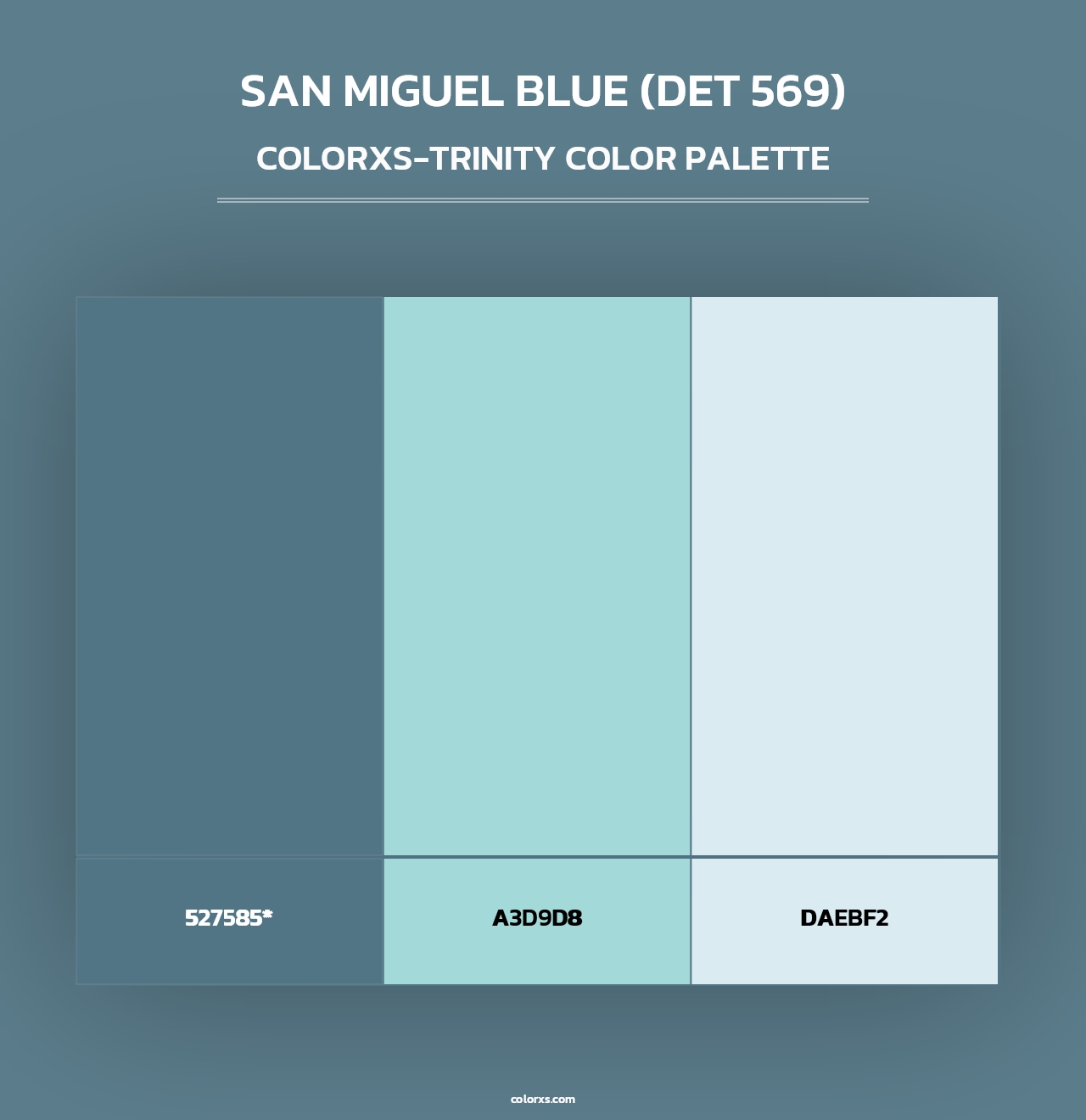 San Miguel Blue (DET 569) - Colorxs Trinity Palette