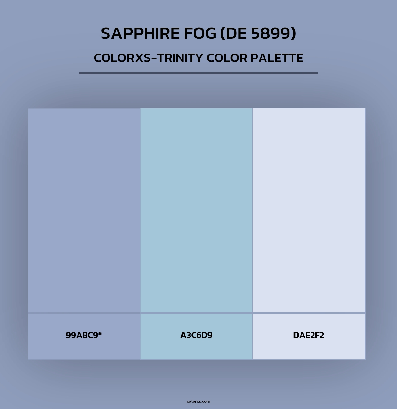 Sapphire Fog (DE 5899) - Colorxs Trinity Palette