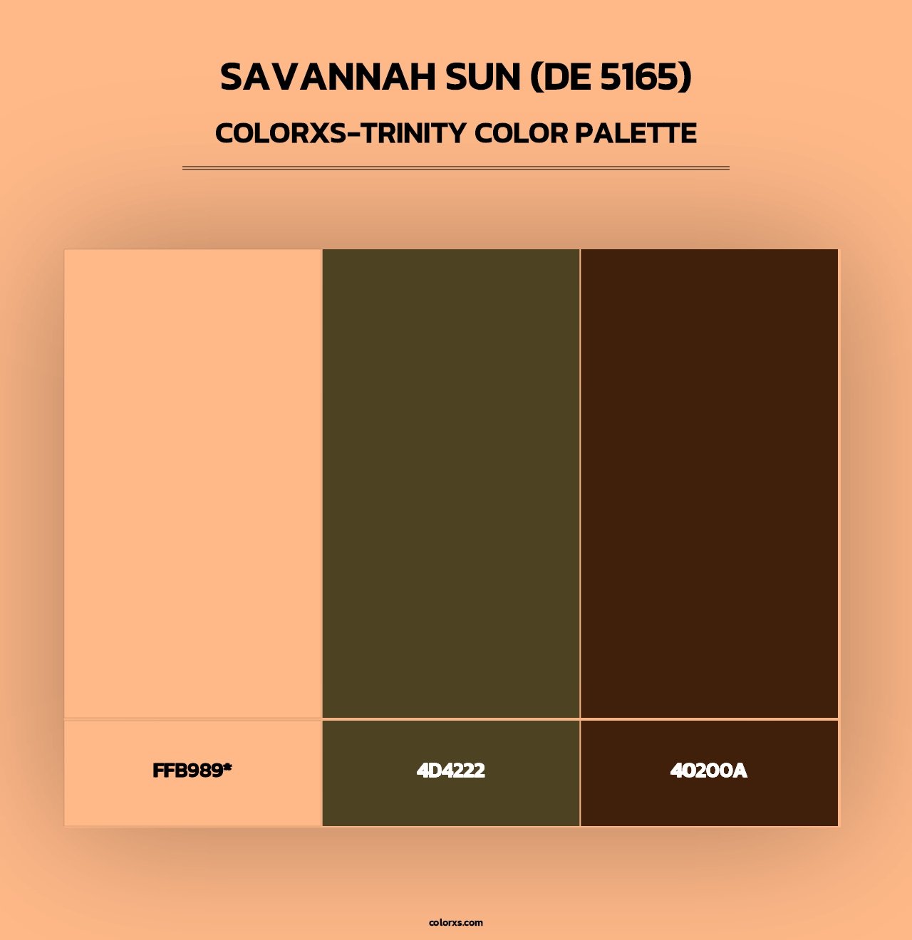 Savannah Sun (DE 5165) - Colorxs Trinity Palette