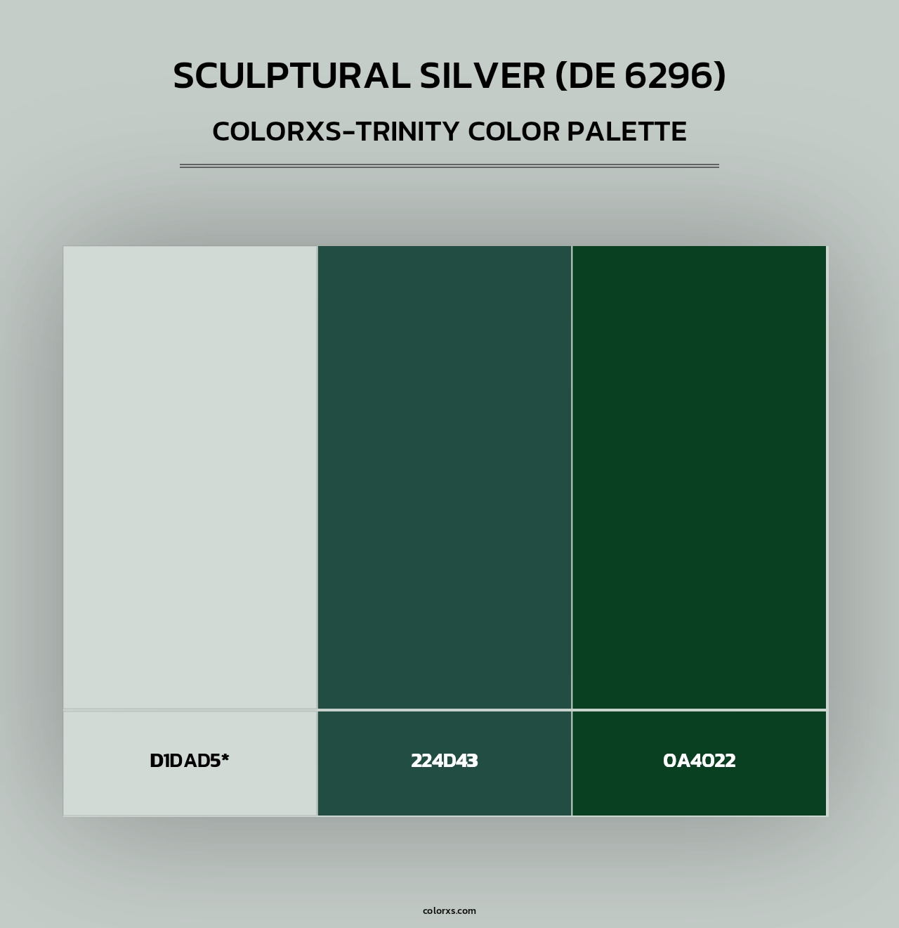 Sculptural Silver (DE 6296) - Colorxs Trinity Palette