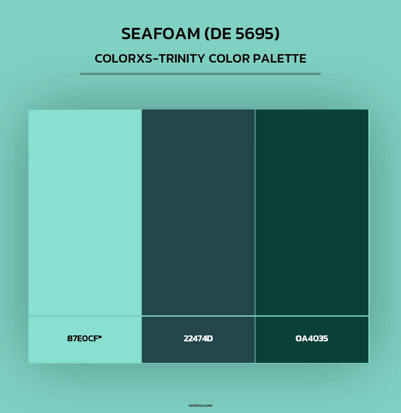 Seafoam (DE 5695) - Colorxs Trinity Palette