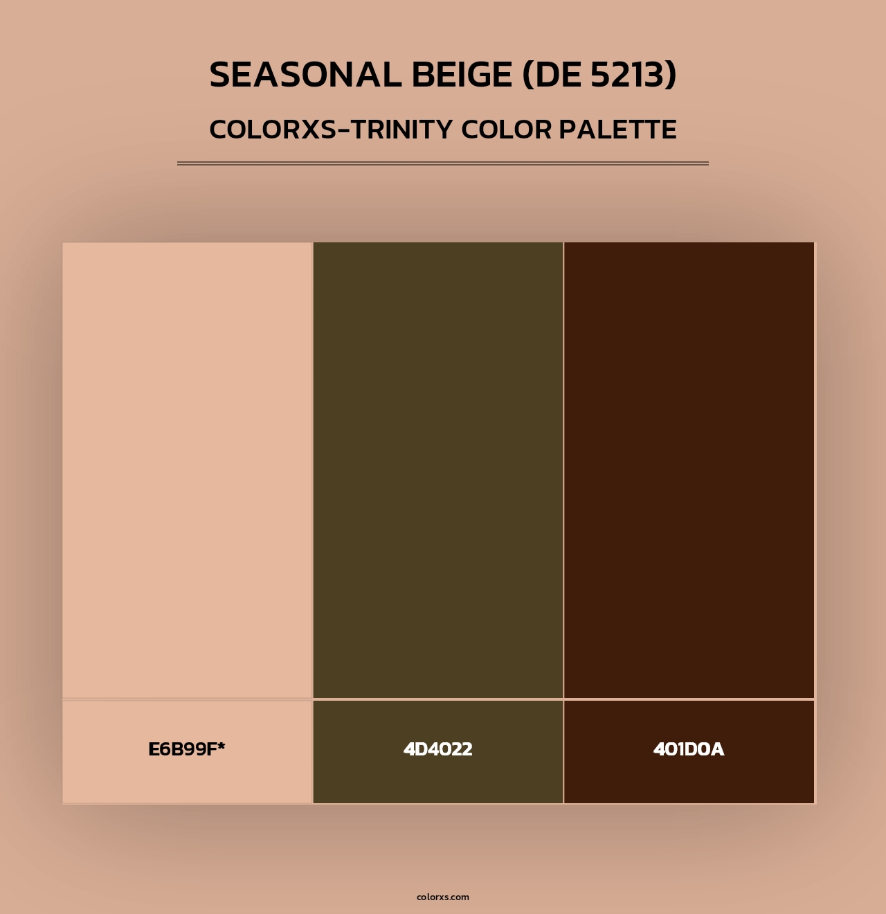 Seasonal Beige (DE 5213) - Colorxs Trinity Palette
