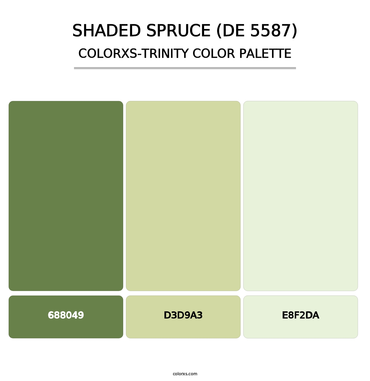 Shaded Spruce (DE 5587) - Colorxs Trinity Palette