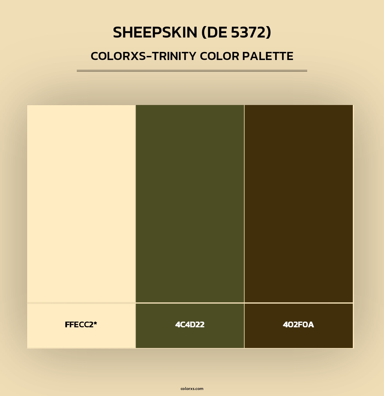 Sheepskin (DE 5372) - Colorxs Trinity Palette