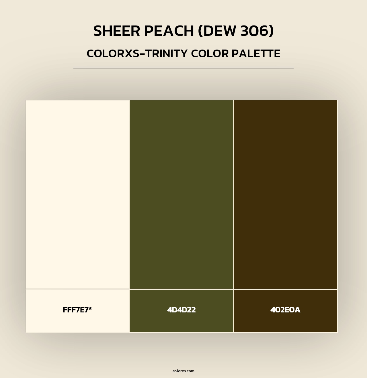 Sheer Peach (DEW 306) - Colorxs Trinity Palette