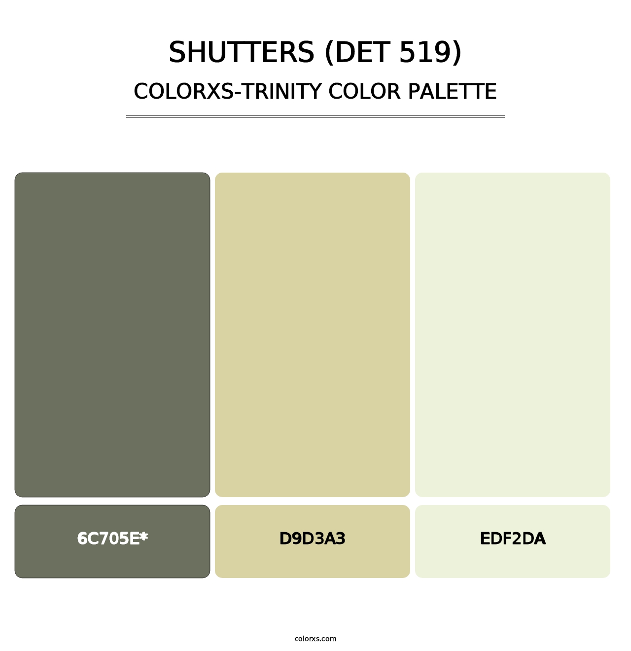 Shutters (DET 519) - Colorxs Trinity Palette