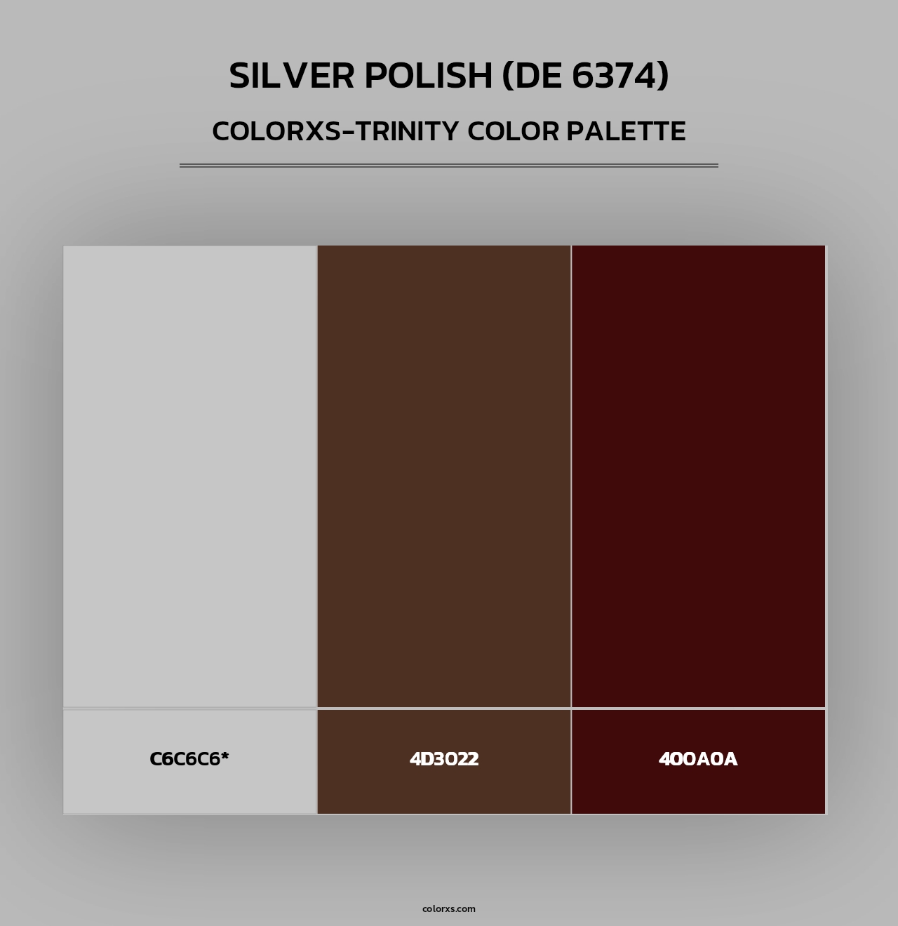 Silver Polish (DE 6374) - Colorxs Trinity Palette