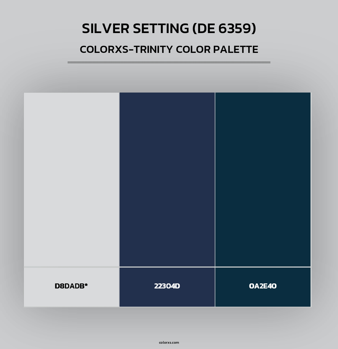 Silver Setting (DE 6359) - Colorxs Trinity Palette