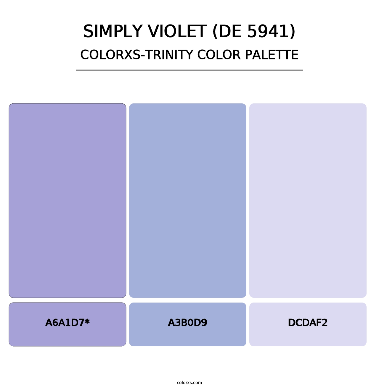 Simply Violet (DE 5941) - Colorxs Trinity Palette