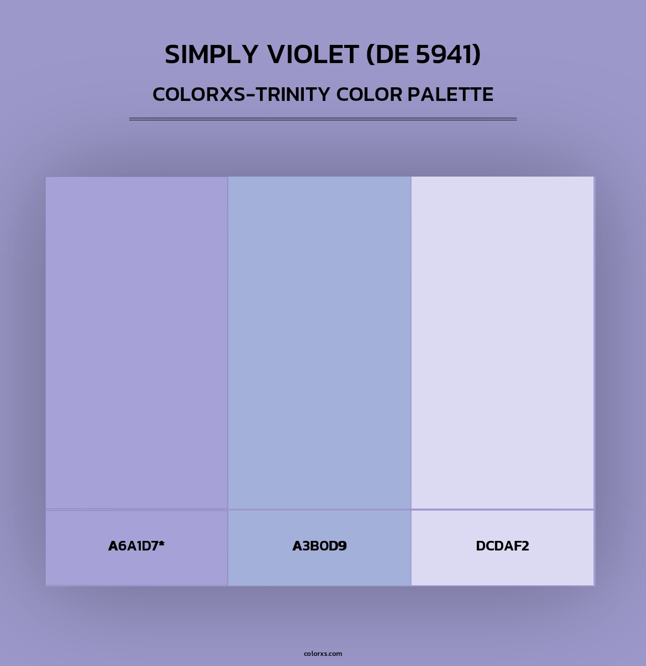 Simply Violet (DE 5941) - Colorxs Trinity Palette