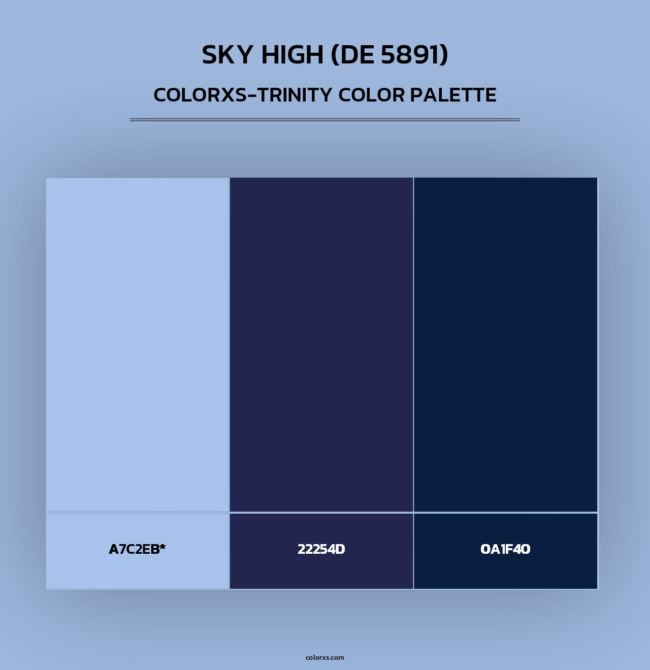 Sky High (DE 5891) - Colorxs Trinity Palette