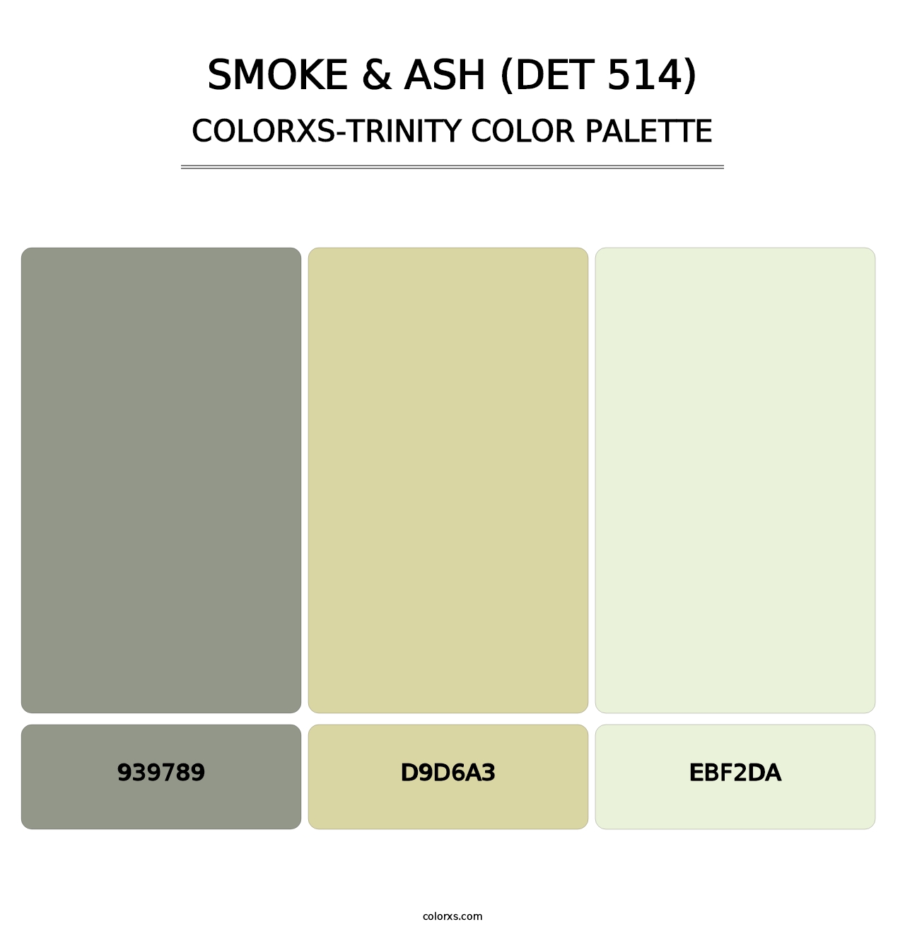 Smoke & Ash (DET 514) - Colorxs Trinity Palette