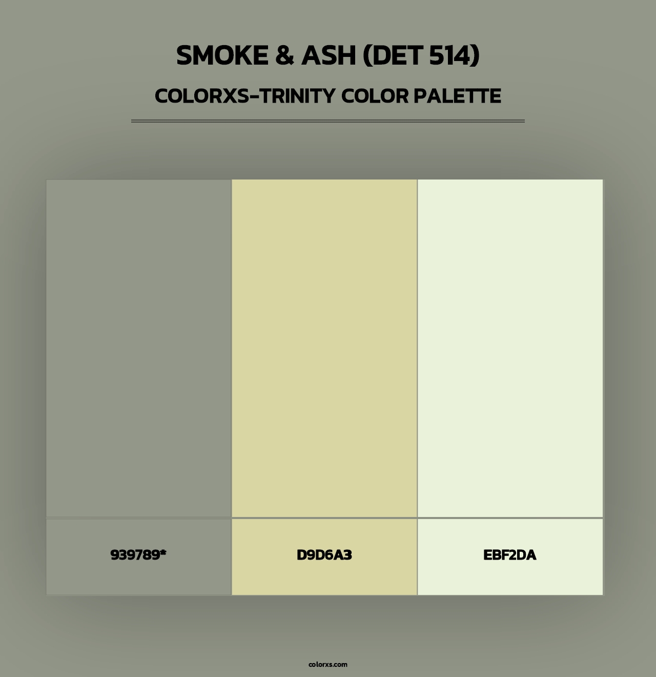 Smoke & Ash (DET 514) - Colorxs Trinity Palette