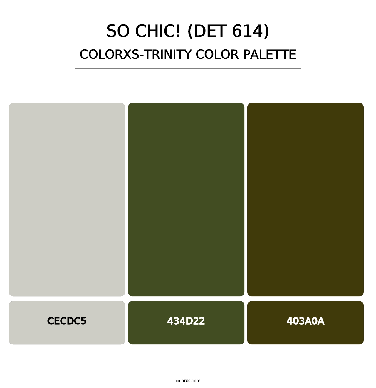 So Chic! (DET 614) - Colorxs Trinity Palette