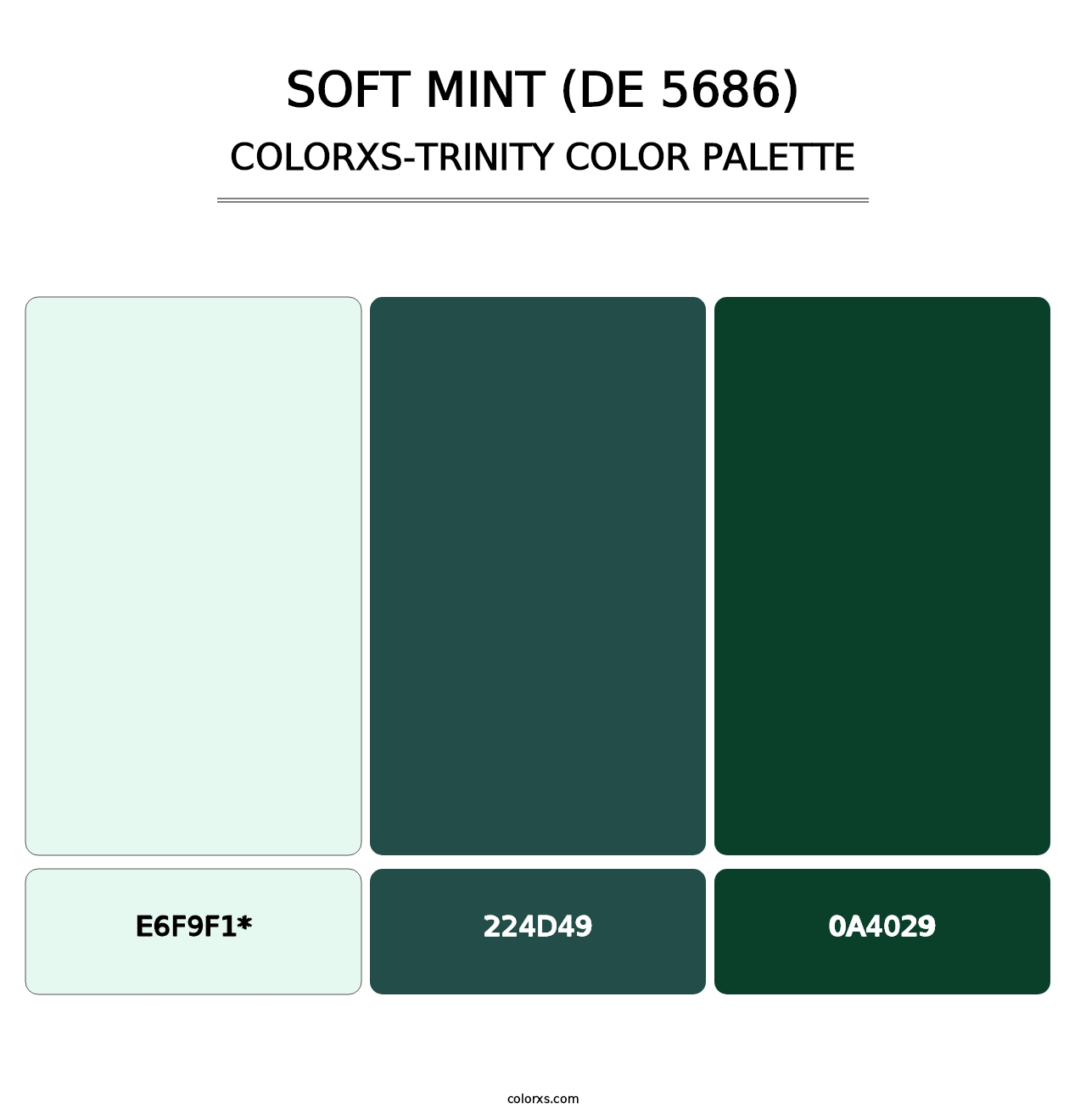 Soft Mint (DE 5686) - Colorxs Trinity Palette