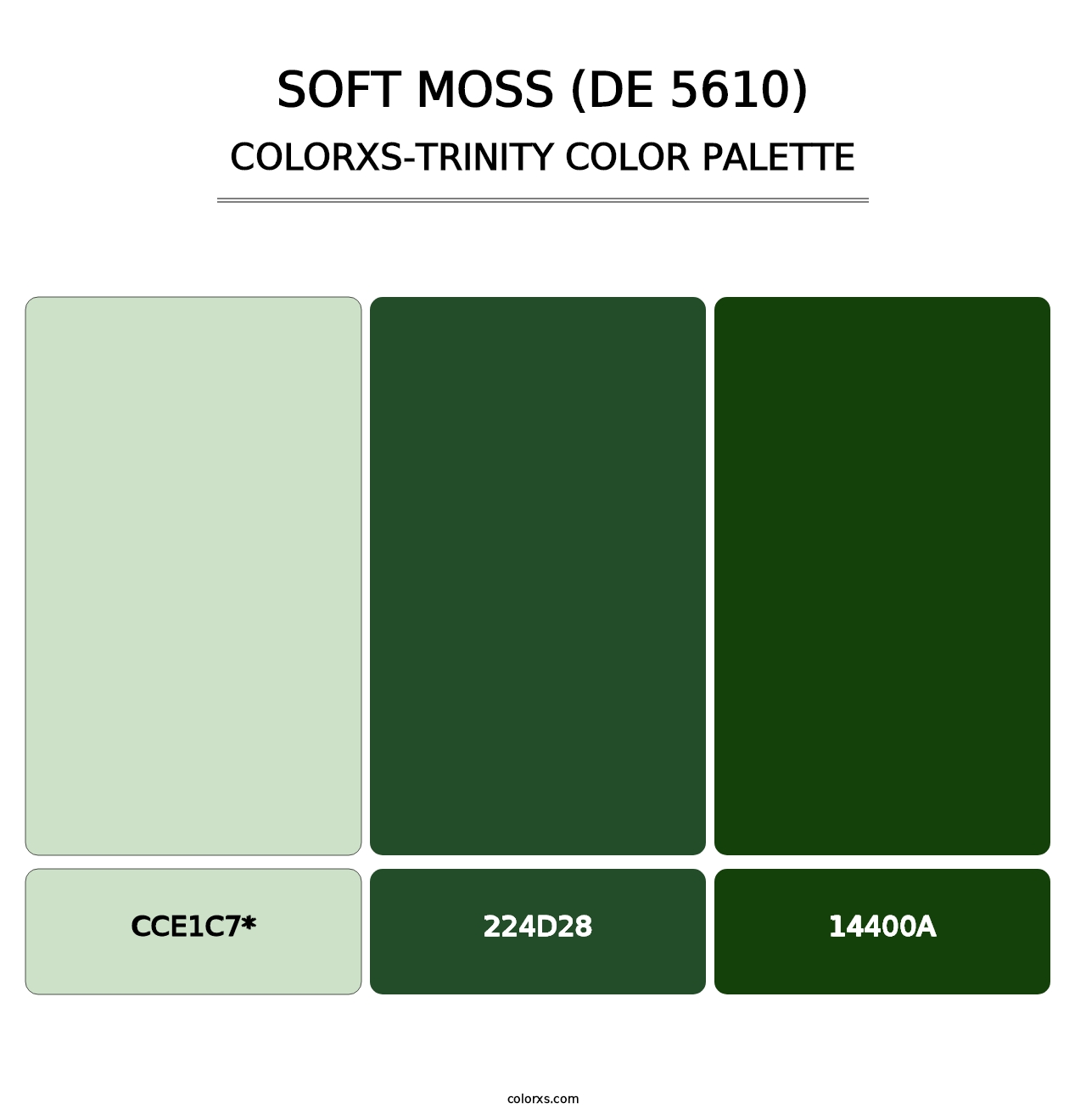Soft Moss (DE 5610) - Colorxs Trinity Palette