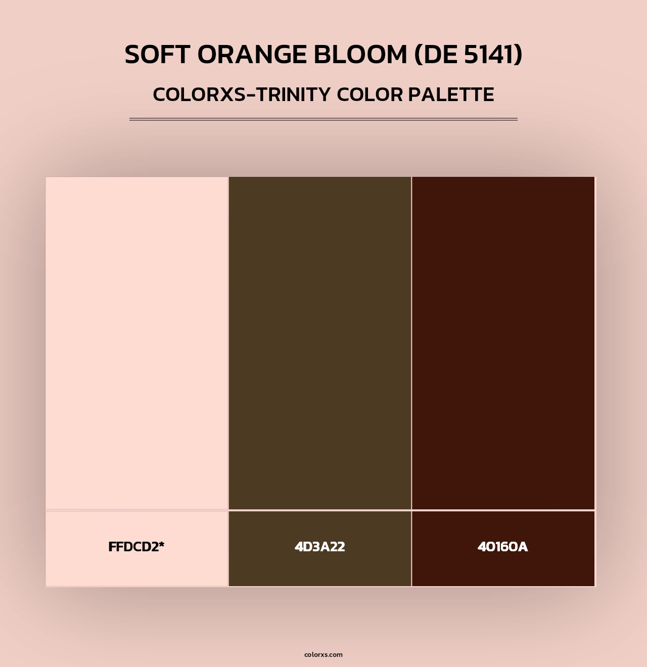 Soft Orange Bloom (DE 5141) - Colorxs Trinity Palette