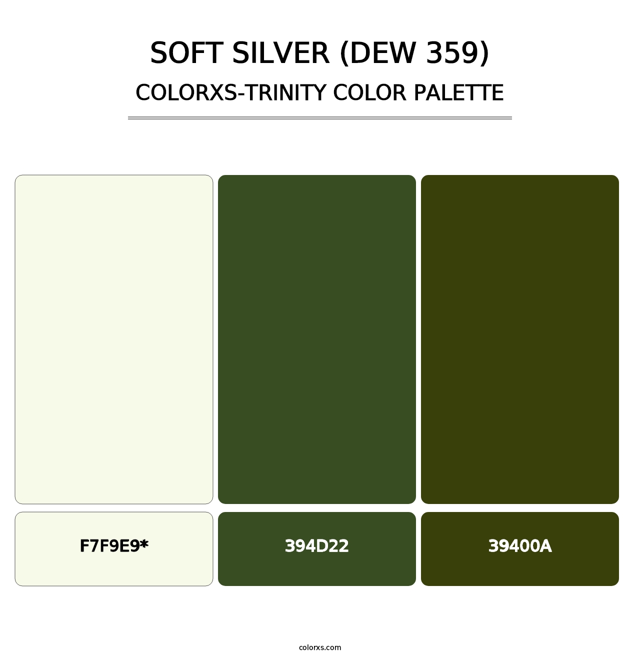 Soft Silver (DEW 359) - Colorxs Trinity Palette