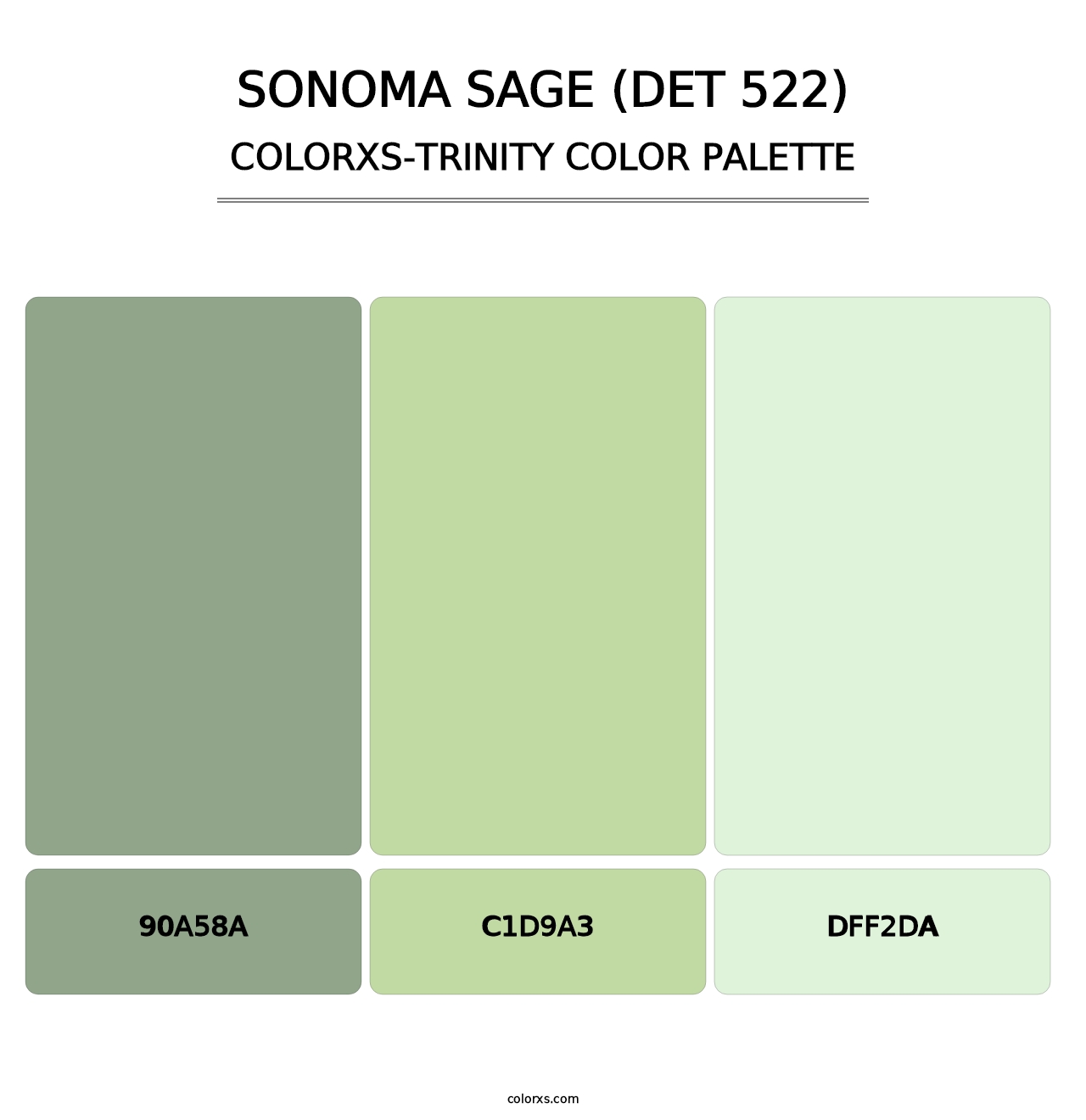Sonoma Sage (DET 522) - Colorxs Trinity Palette