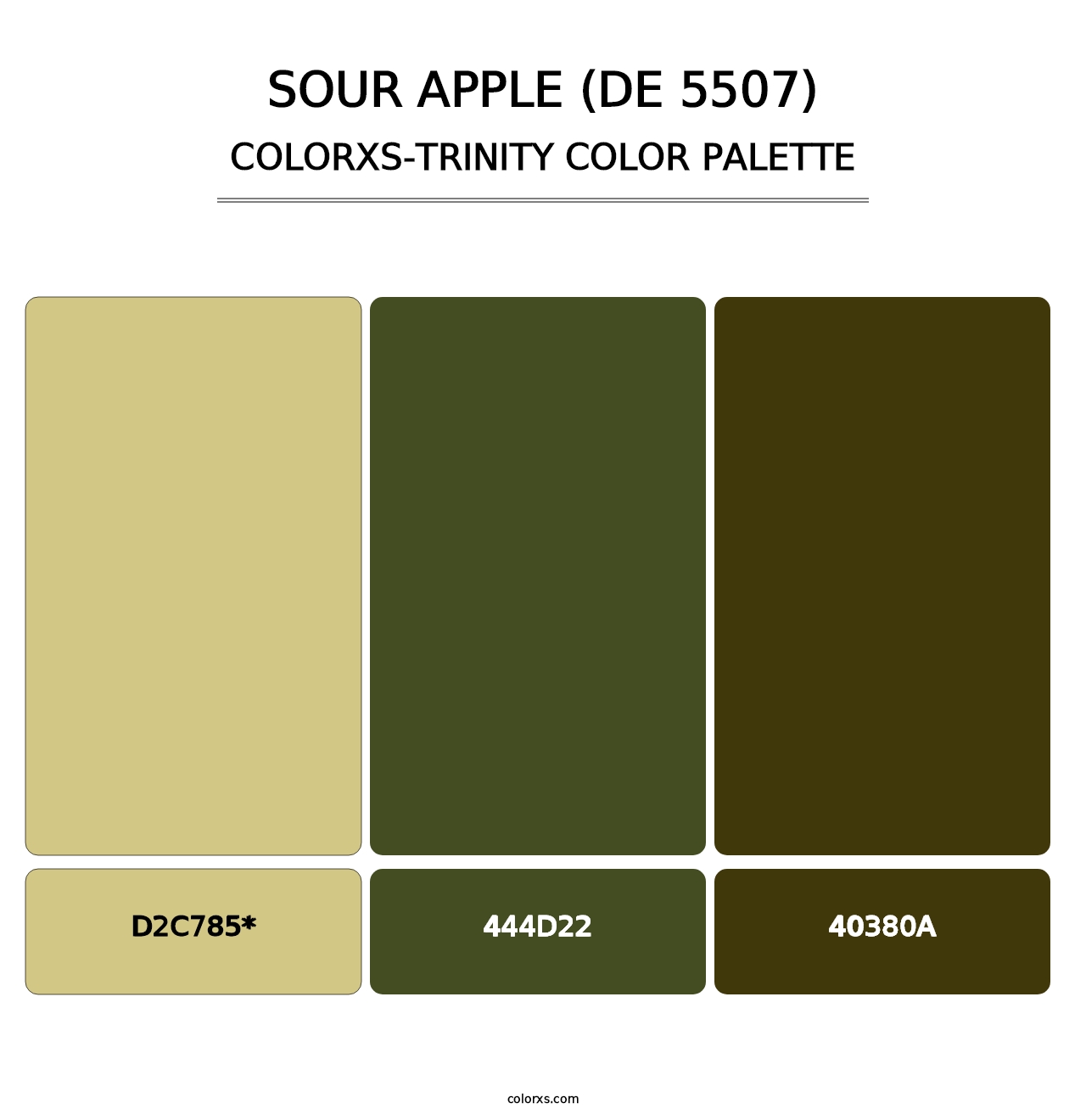 Sour Apple (DE 5507) - Colorxs Trinity Palette